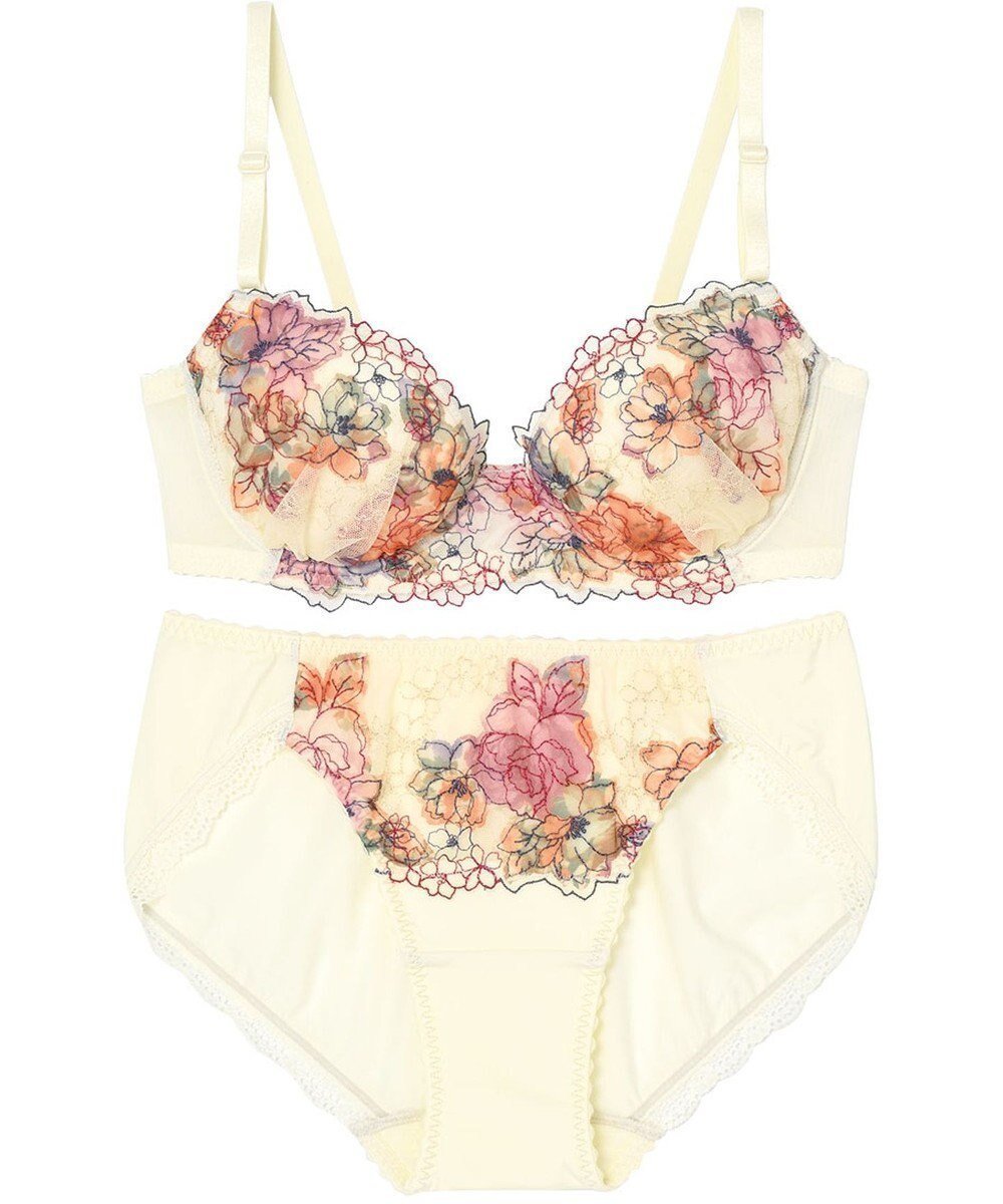 【ウィング/Wing】のWEB限定 ブラ&ショーツセット 快適なつけごこち はきこみ丈あさめ ウイング/ワコール CB3712 インテリア・キッズ・メンズ・レディースファッション・服の通販 founy(ファニー) 　ファッション　Fashion　レディースファッション　Fashion for Women　アンダー　Underwear Essentials　ショーツ　Shorts, Short Pants　フィット　Fit, Slim Fit　ブラジャー　Bra, Lingerie　レース　Lace, Lace Fabric　クリーム|ID: prp329100004869867 ipo3291000000036294996