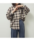 【グリーンパークス/Green Parks】の・ELENCARE DUE チェックギャザーシャツ Ivory|ID: prp329100004869868 ipo3291000000036295001