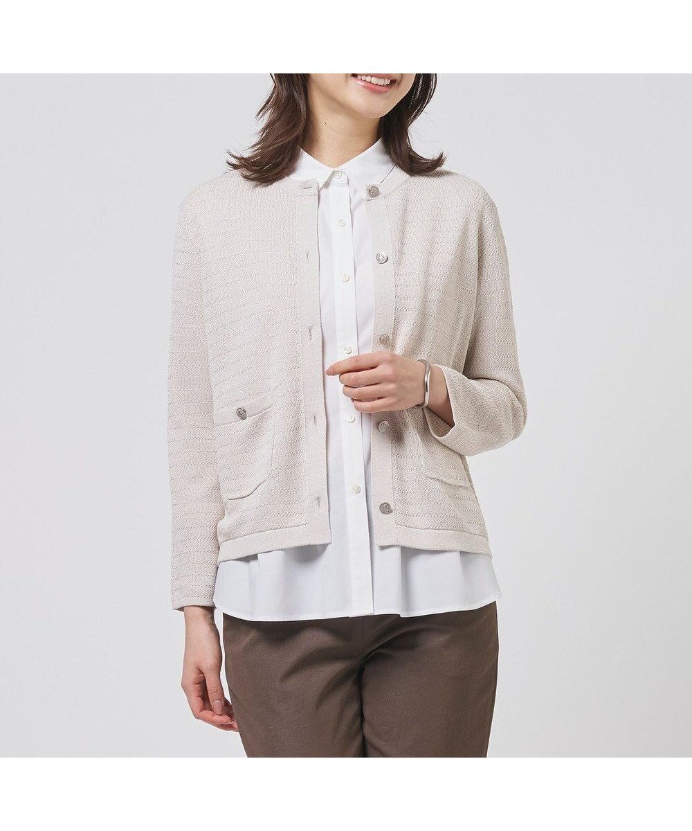 【ジェイ プレス/J.PRESS】のPaper Blend Summer ニット ジャケット 人気、トレンドファッション・服の通販 founy(ファニー) 　ファッション　Fashion　レディースファッション　Fashion for Women　アウター　Coat / Outerwear Collection　レディースジャケット・軽アウター　Jackets　春　Spring　クラシカル　Classical, Vintage-Inspired　コンパクト　Compact, Small Size　ジャケット　Jacket, Outerwear　セーター　Sweater, Knitwear　フロント　Front, Front Design　メタル　Metal, Metal Parts　S/S・春夏　SS, Spring/Summer, Warm Season　夏　Summer　エレガント 上品　Elegant　ビジネス 仕事 通勤　Business / Work / Commuting　 other-1|ID: prp329100004869870 ipo3291000000036295018