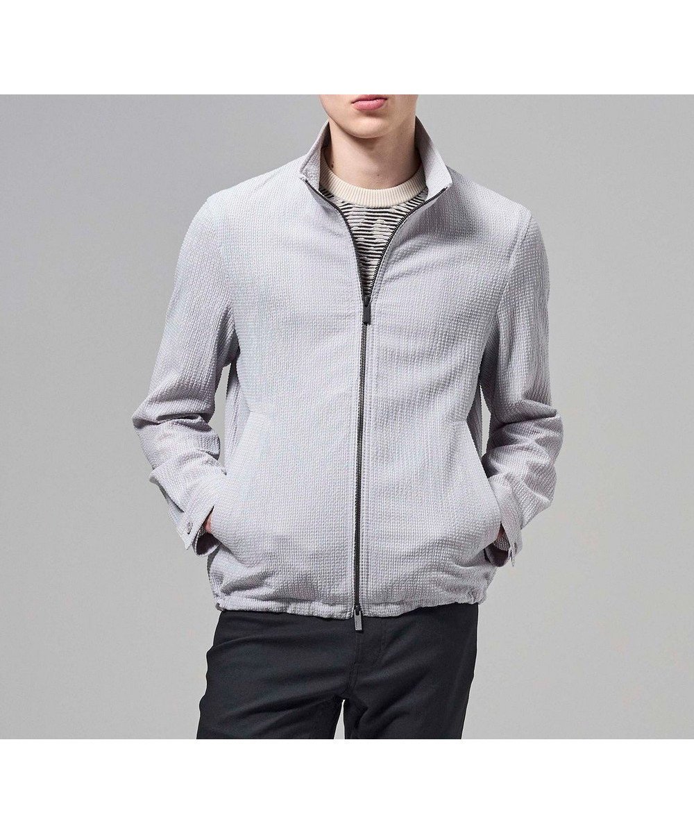 【ジョゼフ オム/JOSEPH HOMME / MEN】の【新型】トリコサッカーストレッチ スタンドカラーブルゾン 人気、トレンドファッション・服の通販 founy(ファニー) 　ファッション　Fashion　メンズファッション　Fashion for Men　アウター　Men's Coats Outerwear　ブルゾンジャケット / カジュアルアウター　Bomber Jackets & Blousons　春　Spring　カフス　Cuff Design　サッカー　Seersucker, Summer Fabric　シンプル　Simple, Minimal　ジャケット　Jacket, Outerwear　スタンド　Stand Collar, Upright Stand　ストレッチ　Stretch, Stretchy Fabric　スピンドル　Spindle, Drawcord　フロント　Front, Front Design　ブルゾン　Blouson, Bomber Jacket　ポケット　Pocket, Pocket Detail　S/S・春夏　SS, Spring/Summer, Warm Season　夏　Summer　 other-1|ID: prp329100004869893 ipo3291000000036295097