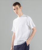 【ジョゼフ オム/JOSEPH HOMME / MEN】の【洗える】ドライコットンリンクス 半袖クルーネックニット ホワイト系|ID: prp329100004869895 ipo3291000000036295106