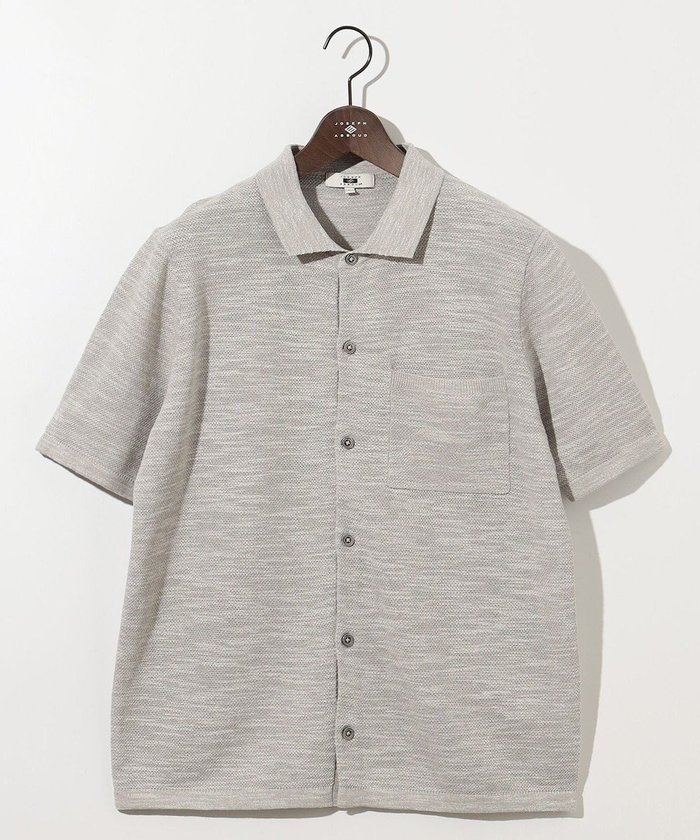 【ジョセフ アブード/JOSEPH ABBOUD / MEN】の【イタリア糸使用/軽い/洗える/サスティナブル】スラブギマ ニット シャツ インテリア・キッズ・メンズ・レディースファッション・服の通販 founy(ファニー) https://founy.com/ ファッション Fashion メンズファッション Fashion for Men トップス・カットソー Cut & Sew Tops ニット・セーター / 定番トップス Knit Tops & Sweaters カーディガン / 羽織り Cardigans メンズシャツ Shirts イタリア Italy インナー Innerwear 春 Spring 洗える Machine Washable カーディガン Cardigan, Knitwear コーティング Coating, Coated Finish 鹿の子 Piqué, Kanoko Fabric メッシュ Mesh, Net Fabric S/S・春夏 SS, Spring/Summer, Warm Season おすすめ Recommended / Our Picks 夏 Summer |ID: prp329100004869906 ipo3291000000036295141