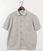 【ジョセフ アブード/JOSEPH ABBOUD / MEN】の【イタリア糸使用/軽い/洗える/サスティナブル】スラブギマ ニット シャツ ライトグレー系|ID: prp329100004869906 ipo3291000000036295142