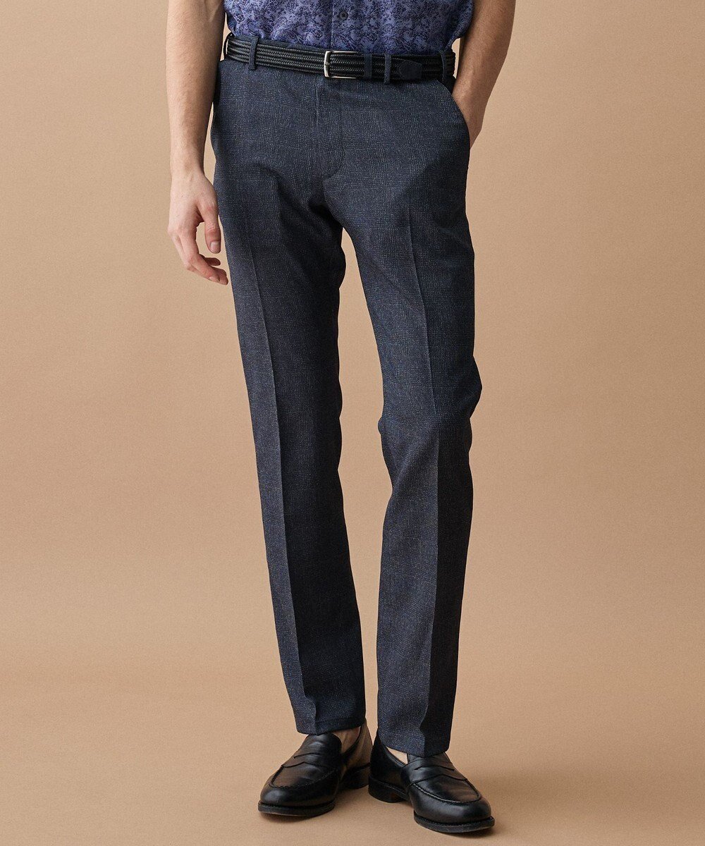 【ジョセフ アブード/JOSEPH ABBOUD / MEN】の【ウエストも伸びる!/清涼/軽量/ストレッチ】クールピケストレッチ パンツ インテリア・キッズ・メンズ・レディースファッション・服の通販 founy(ファニー) 　ファッション　Fashion　メンズファッション　Fashion for Men　ボトムス　Bottoms　春　Spring　洗える　Machine Washable　軽量　Lightweight, Ultra Light　ストレッチ　Stretch, Stretchy Fabric　スラックス　Slacks, Dress Pants　プリント　Print, Printed Pattern　ミックス　Mix, Mixed Style　S/S・春夏　SS, Spring/Summer, Warm Season　おすすめ　Recommended / Our Picks　夏　Summer　エレガント 上品　Elegant　ビジネス 仕事 通勤　Business / Work / Commuting　ネイビー系3|ID: prp329100004869909 ipo3291000000036295160