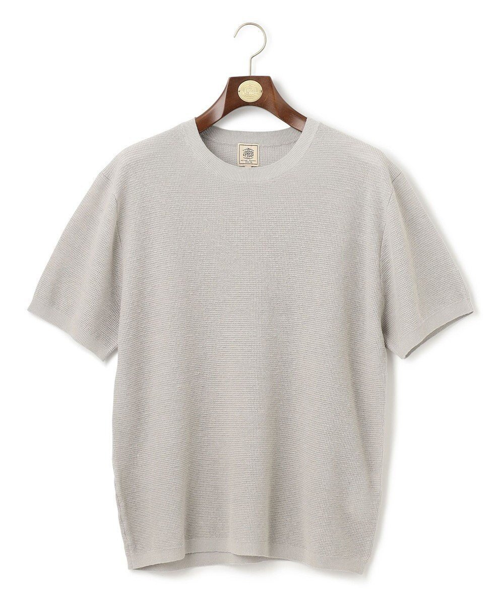 【ジェイ プレス/J.PRESS / MEN】の【WEB・一部店舗限定】ニットTシャツ インテリア・キッズ・メンズ・レディースファッション・服の通販 founy(ファニー) 　ファッション　Fashion　メンズファッション　Fashion for Men　トップス・カットソー　Cut & Sew Tops　ニット・セーター / 定番トップス　Knit Tops & Sweaters　メンズシャツ　Shirts　おすすめ　Recommended / Our Picks　カットソー　Cut and Sewn Top　ジャケット　Jacket, Outerwear　ビジネス 仕事 通勤　Business / Work / Commuting　フィット　Fit, Slim Fit　ポロシャツ　Polo Shirt, Collared Tee　リネン　Linen, Linen Fabric　レギュラー　Regular, Standard Fit　夏　Summer　春　Spring　S/S・春夏　SS, Spring/Summer, Warm Season　ライトグレー系|ID: prp329100004869911 ipo3291000000036295174