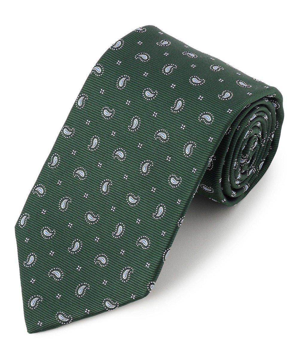 【ジェイ プレス/J.PRESS / MEN】の【VINTAGE JACQUARD COLLECTION】ペイズリー柄 ネクタイ インテリア・キッズ・メンズ・レディースファッション・服の通販 founy(ファニー) 　ファッション　Fashion　メンズファッション　Fashion for Men　スーツ　Suit, Formalwear　ペイズリー　Paisley, Ethnic Pattern　エレガント 上品　Elegant　日本製　Made In Japan　グリーン系7|ID: prp329100004869915 ipo3291000000036295197