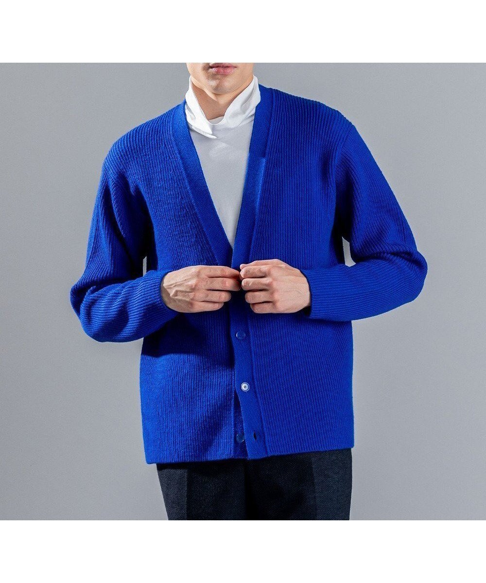 【ジョゼフ オム/JOSEPH HOMME / MEN】のアコーディオンメリノ ニットカーディガン インテリア・キッズ・メンズ・レディースファッション・服の通販 founy(ファニー) 　ファッション　Fashion　メンズファッション　Fashion for Men　トップス・カットソー　Cut & Sew Tops　ニット・セーター / 定番トップス　Knit Tops & Sweaters　カーディガン / 羽織り　Cardigans　カットソー　Cut and Sewn Top　カーディガン　Cardigan, Knitwear　スラックス　Slacks, Dress Pants　セーター　Sweater, Knitwear　ベーシック　Basic, Essential　リラックス　Relax, Relaxed Fit　定番　Standard, Basic Item　畦　Ribbed Knit　秋　Autumn　A/W・秋冬　Autumn/Winter　軽量　Lightweight, Ultra Light　ブルー系|ID: prp329100004869916 ipo3291000000036295201