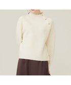 【エニィ スィス/any SiS】の【洗える】ボトルネックボタンポイントAir ニット アイボリー|ID: prp329100004869918 ipo3291000000036379762