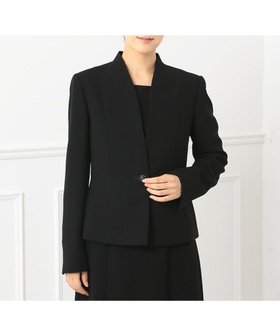 【自由区 FORMAL/JIYU-KU FORMAL】の【ストレッチ素材】NOIE15平二重 ノーカラージャケット 人気、トレンドファッション・服の通販 founy(ファニー) ファッション Fashion レディースファッション Fashion for Women アウター Coat / Outerwear Collection レディースジャケット・軽アウター Jackets ノーカラージャケット / シンプル上品コーデ Collarless Jackets ジャケット Jacket, Outerwear ストレッチ Stretch, Stretchy Fabric ハンカチ Handkerchief, Hanky ポケット Pocket, Pocket Detail 人気 Popular, Best Seller 夏 Summer S/S・春夏 SS, Spring/Summer, Warm Season A/W・秋冬 Autumn/Winter |ID:prp329100004869943