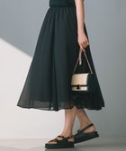 【23区/NIJYUSANKU】の【一部店舗限定/洗える】クレープドットフロッキー スカート ブラック系|ID: prp329100004869953 ipo3291000000036295384