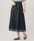 【自由区/JIYU-KU】の【洗える】ポルカドットプリント スカート ネイビー×ミントグリーン|ID: prp329100004869958 ipo3291000000036295399