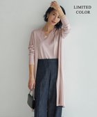 【アイシービー/iCB】の【WEB限定カラーあり・接触冷感・UVケア・洗える】 シンセティックハイゲージ ロングカーディガン ピンク系[WEB限定]|ID: prp329100004869965 ipo3291000000036295432
