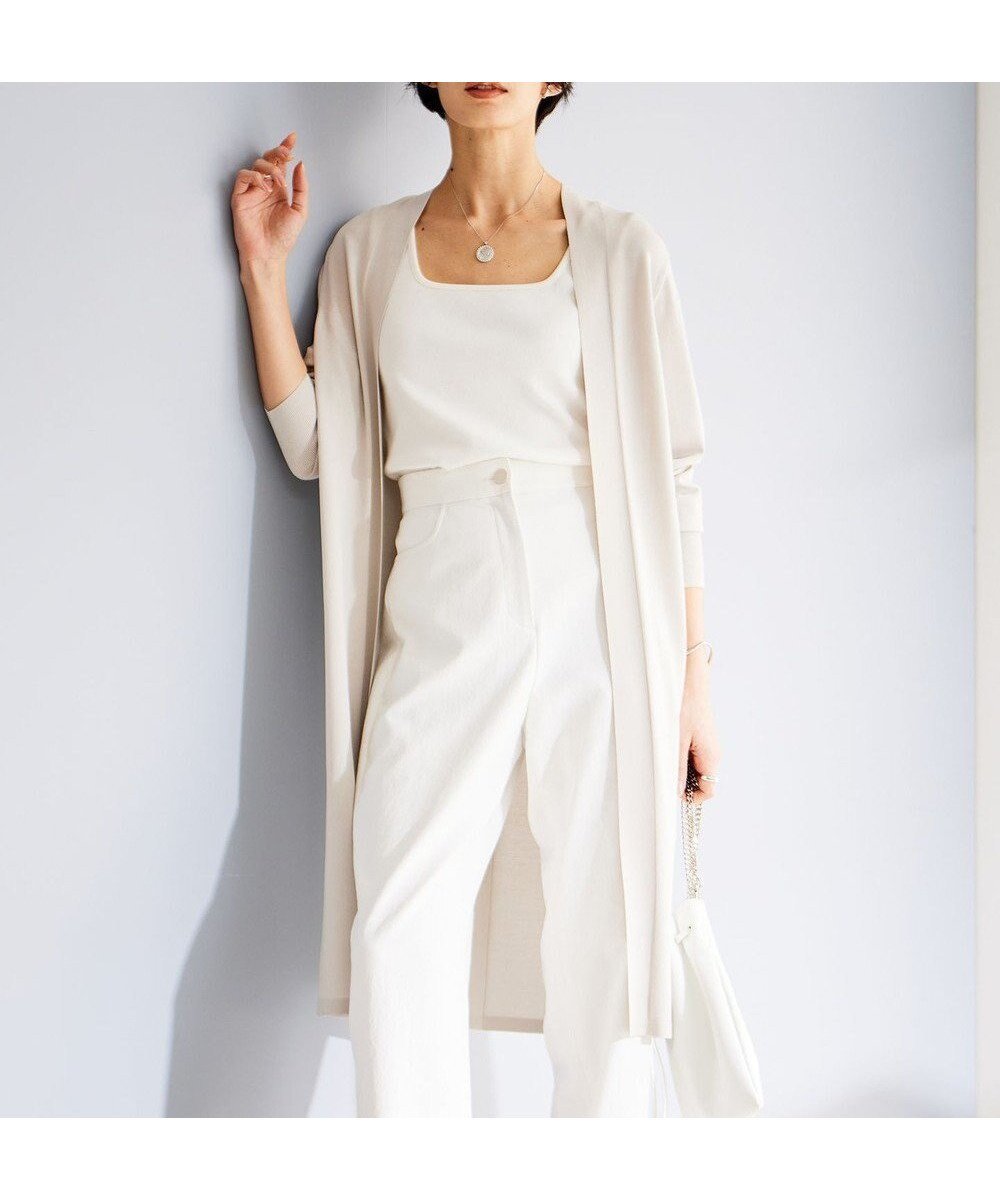 【アイシービー/iCB】の【WEB限定カラーあり・接触冷感・UVケア・洗える】 シンセティックハイゲージ ロングカーディガン インテリア・キッズ・メンズ・レディースファッション・服の通販 founy(ファニー) 　ファッション　Fashion　レディースファッション　Fashion for Women　トップス・カットソー　Cut & Sew Tops　カーディガン・羽織り　Layered Style Cardigans　春　Spring　洗える　Machine Washable　カーディガン　Cardigan, Knitwear　コンパクト　Compact, Small Size　シンプル　Simple, Minimal　半袖　Short Sleeve, Half Sleeve　ロング　Long, Long-Length　S/S・春夏　SS, Spring/Summer, Warm Season　夏　Summer　2024年　2024　2024春夏・S/S　Spring/Summer 2024 SS24　エレガント 上品　Elegant　トープ系|ID: prp329100004869965 ipo3291000000036295434