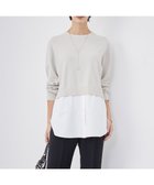 【アイシービー/iCB】の【WEB 一部店舗限定カラーあり】クロスコンビ ニットプルオーバー トープ系|ID: prp329100004869966 ipo3291000000036295443