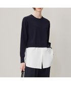 【アイシービー/iCB】の【WEB 一部店舗限定カラーあり】クロスコンビ ニットプルオーバー ネイビー系|ID: prp329100004869966 ipo3291000000036295444