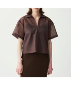 【アンクレイヴ/uncrave】のシアー オーガンジー ショート シャツ ブラウン|ID: prp329100004869969 ipo3291000000036295458