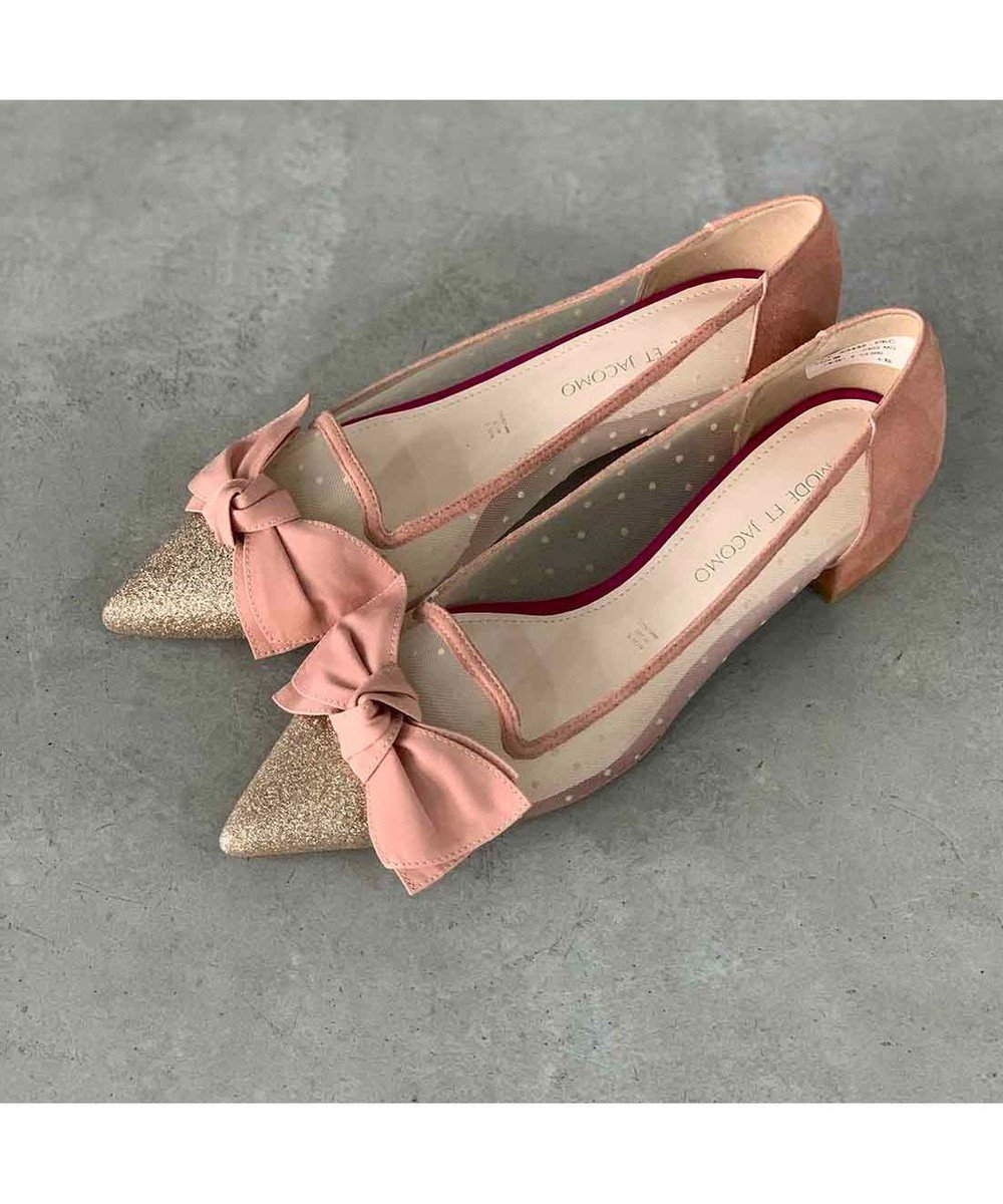 【モード エ ジャコモ/MODE ET JACOMO】のMODE ET JACOMO ビッグリボンオペラパンプス インテリア・キッズ・メンズ・レディースファッション・服の通販 founy(ファニー) ファッション Fashion レディースファッション Fashion for Women オケージョン Occasion Wear クール Cool, Chic コンビ Combo, Combination Style シューズ Shoes, Footwear デニム Denim, Jeans Material ドレス Dress, One-Piece フェミニン Feminine, Girly リボン Ribbon, Bow ロング Long, Long-Length ワイド Wide, Wide Fit 夏 Summer ピンクコンビ|ID: prp329100004869970 ipo3291000000036295461