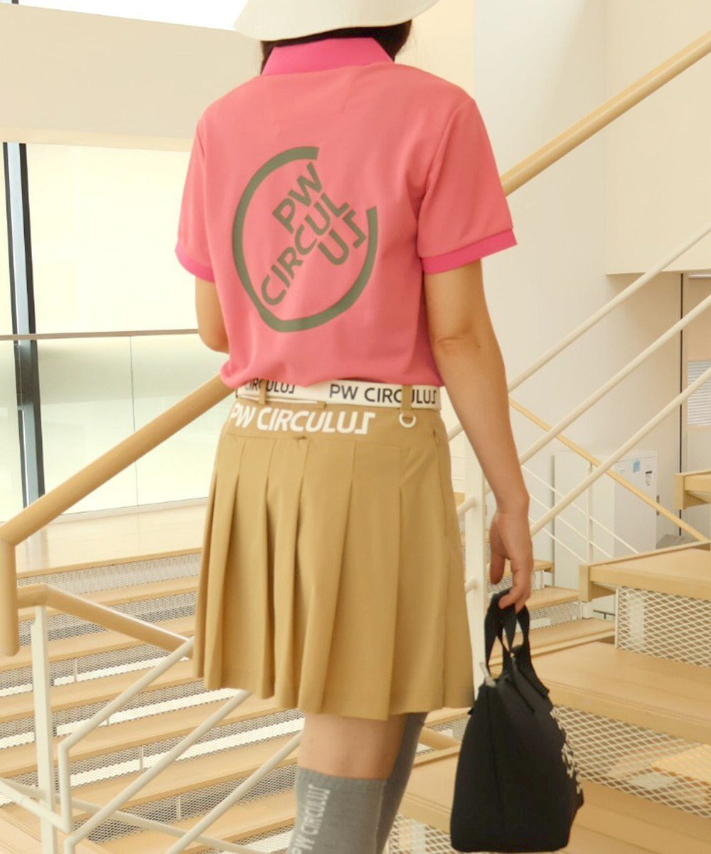 【ピーダブリュサーキュラス/PW CIRCULUS】の【WOMEN】【洗える/撥水/ストレッチ】プリーツ スカート ゴルフウェア レディース インテリア・キッズ・メンズ・レディースファッション・服の通販 founy(ファニー) 　ファッション　Fashion　レディースファッション　Fashion for Women　スカート　Skirts　プリーツスカート / 上品フェミニンスタイル　Pleated Skirts　ゴルフ　Golf　ストレッチ　Stretch, Stretchy Fabric　パイピング　Piping, Trim Design　プリント　Print, Printed Pattern　プリーツ　Pleats, Pleated　ポケット　Pocket, Pocket Detail　ヨーク　Yoke, Yoke Design　ループ　Loop, Loop Knit　夏　Summer　春　Spring　S/S・春夏　SS, Spring/Summer, Warm Season　洗える　Machine Washable　ベージュ系|ID: prp329100004869976 ipo3291000000036295512