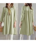 【ティアクラッセ/Tiaclasse】の【洗える】バックギャザーハートネックAラインワンピース ミント|ID: prp329100004869981 ipo3291000000036295545