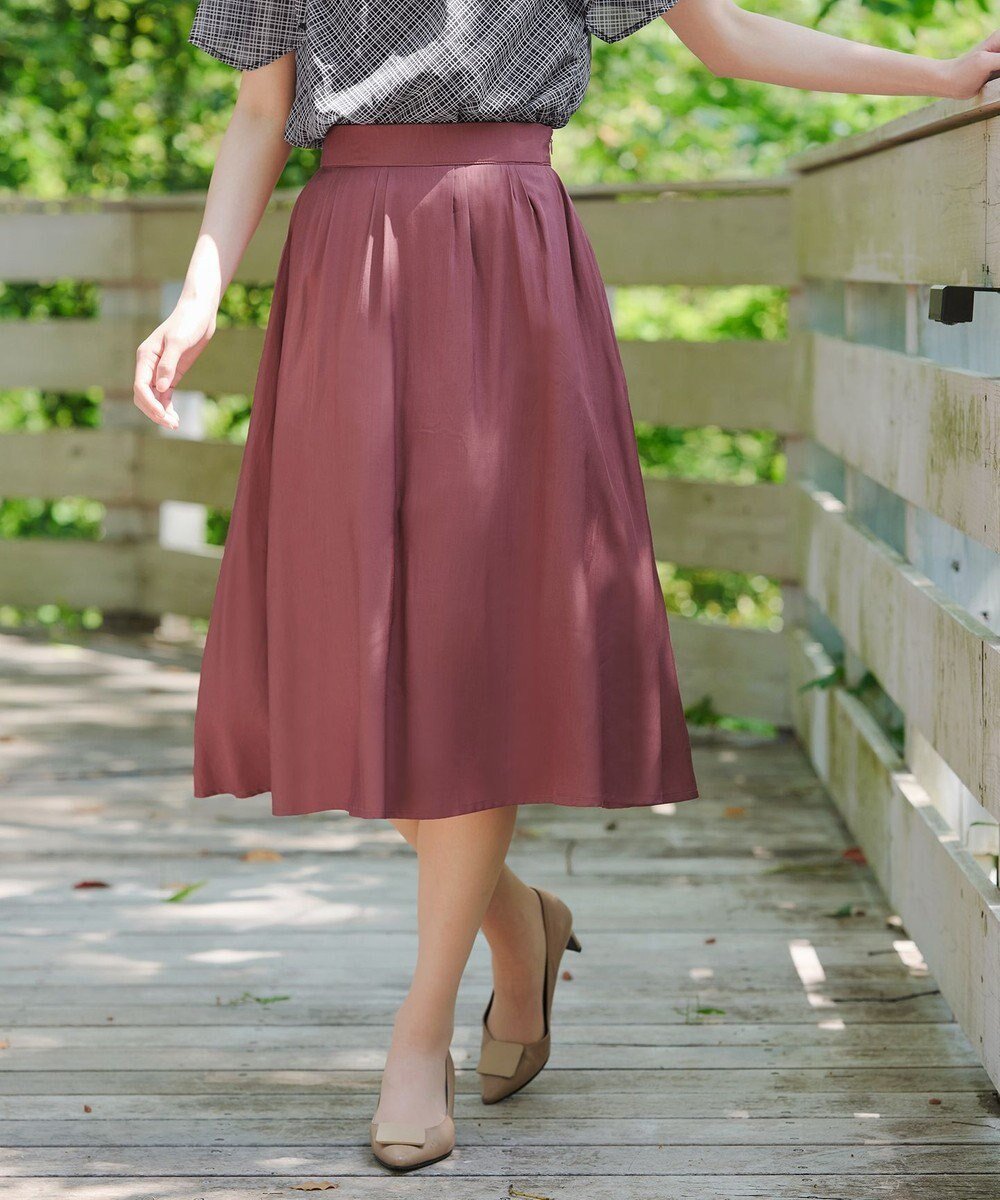 【ティアクラッセ/Tiaclasse】のパニエ付きフレアスカート 人気、トレンドファッション・服の通販 founy(ファニー) 　ファッション　Fashion　レディースファッション　Fashion for Women　スカート　Skirts　Aライン・フレアスカート　A-Line & Flared Skirts　アクセサリー　Fashion Accessories　春　Spring　洗える　Machine Washable　秋　Autumn　カーディガン　Cardigan, Knitwear　ギャザー　Gathered, Ruffled　チュニック　Tunic, Long Top　定番　Standard, Basic Item　フェミニン　Feminine, Girly　フォーマル　Formal, Dressy　フレア　Flare, Flared　ポケット　Pocket, Pocket Detail　楽ちん　Easy Fit, Comfortable　冬　Winter / This Winter　S/S・春夏　SS, Spring/Summer, Warm Season　再入荷　Restock / Back in Stock　夏　Summer　エレガント 上品　Elegant　新作・新入荷　New Arrivals / New In　ビジネス 仕事 通勤　Business / Work / Commuting　 other-1|ID: prp329100004869982 ipo3291000000036295547