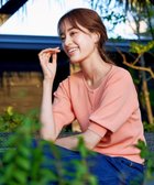 【ティアクラッセ/Tiaclasse】の【洗える】ハーフスリーブサマーニットカーディガン コーラル|ID: prp329100004869987 ipo3291000000036295594