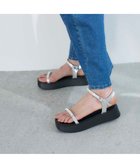 【モード エ ジャコモ/MODE ET JACOMO】のnoyau パールデザイン厚底スポーツサンダル シルバー|ID: prp329100004870002 ipo3291000000036295681