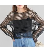 【グリーンパークス/Green Parks】の・SUGAR SPOON 2wayフラワーメッシュカーデ Black|ID: prp329100004870006 ipo3291000000036295706