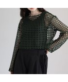 【グリーンパークス/Green Parks】の・SUGAR SPOON 2wayフラワーメッシュカーデ Green|ID: prp329100004870006 ipo3291000000036295708