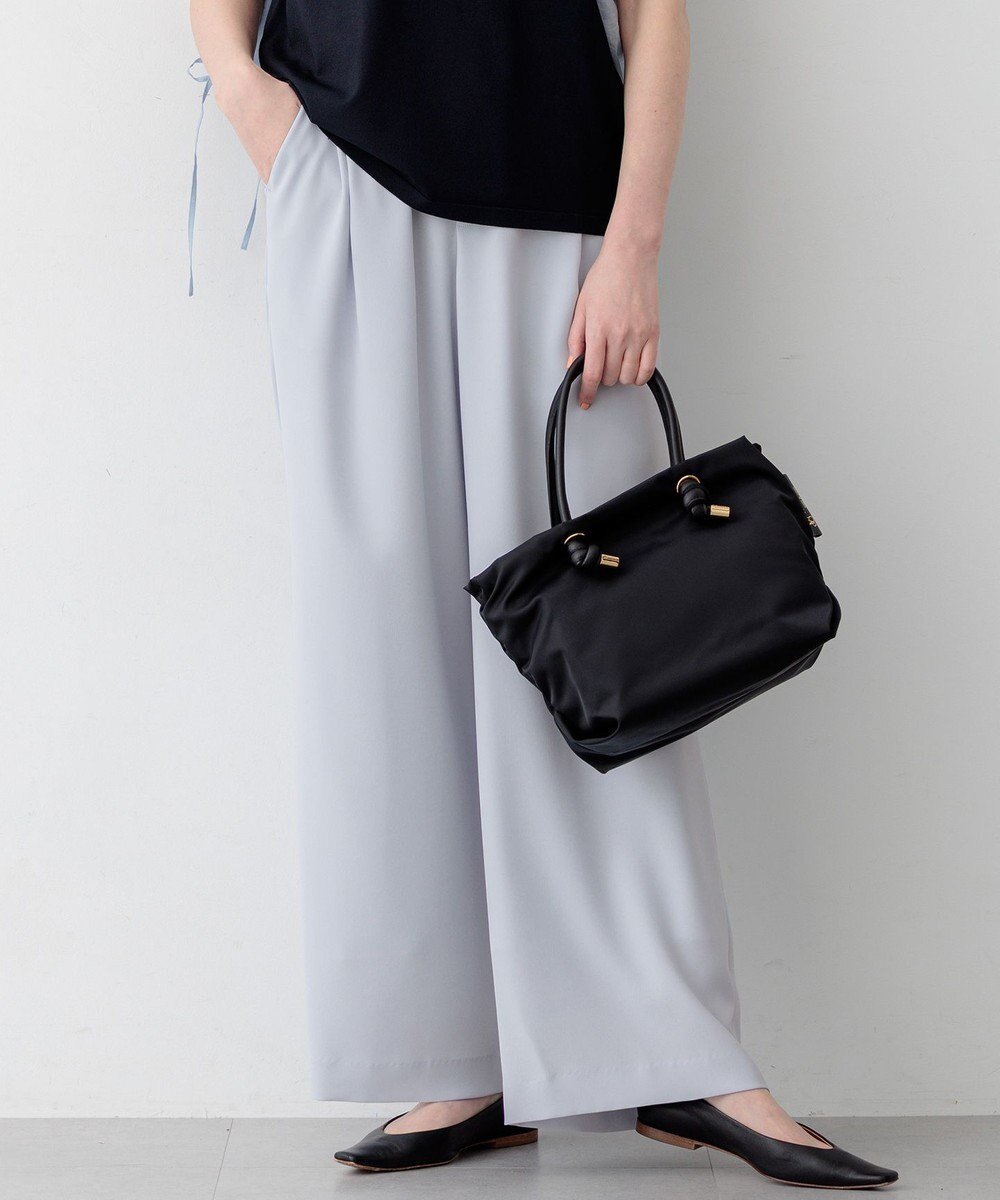 【23区/NIJYUSANKU】の【WEB 一部店舗限定】ストレッチジョーゼット ワイドパンツ インテリア・キッズ・メンズ・レディースファッション・服の通販 founy(ファニー) 　ファッション　Fashion　レディースファッション　Fashion for Women　パンツ　Pants & Trousers　春　Spring　ギャザー　Gathered, Ruffled　ジョーゼット　Georgette, Semi-Sheer Fabric　ストレッチ　Stretch, Stretchy Fabric　セットアップ　Set-Up, Coordinated Outfit　人気　Popular, Best Seller　ピーチ　Peach, Soft Touch　フラット　Flat, Flat Shoes　フレア　Flare, Flared　リラックス　Relax, Relaxed Fit　ワイド　Wide, Wide Fit　S/S・春夏　SS, Spring/Summer, Warm Season　夏　Summer　エレガント 上品　Elegant　2026年　2026　スカイブルー系|ID: prp329100004870021 ipo3291000000036295944