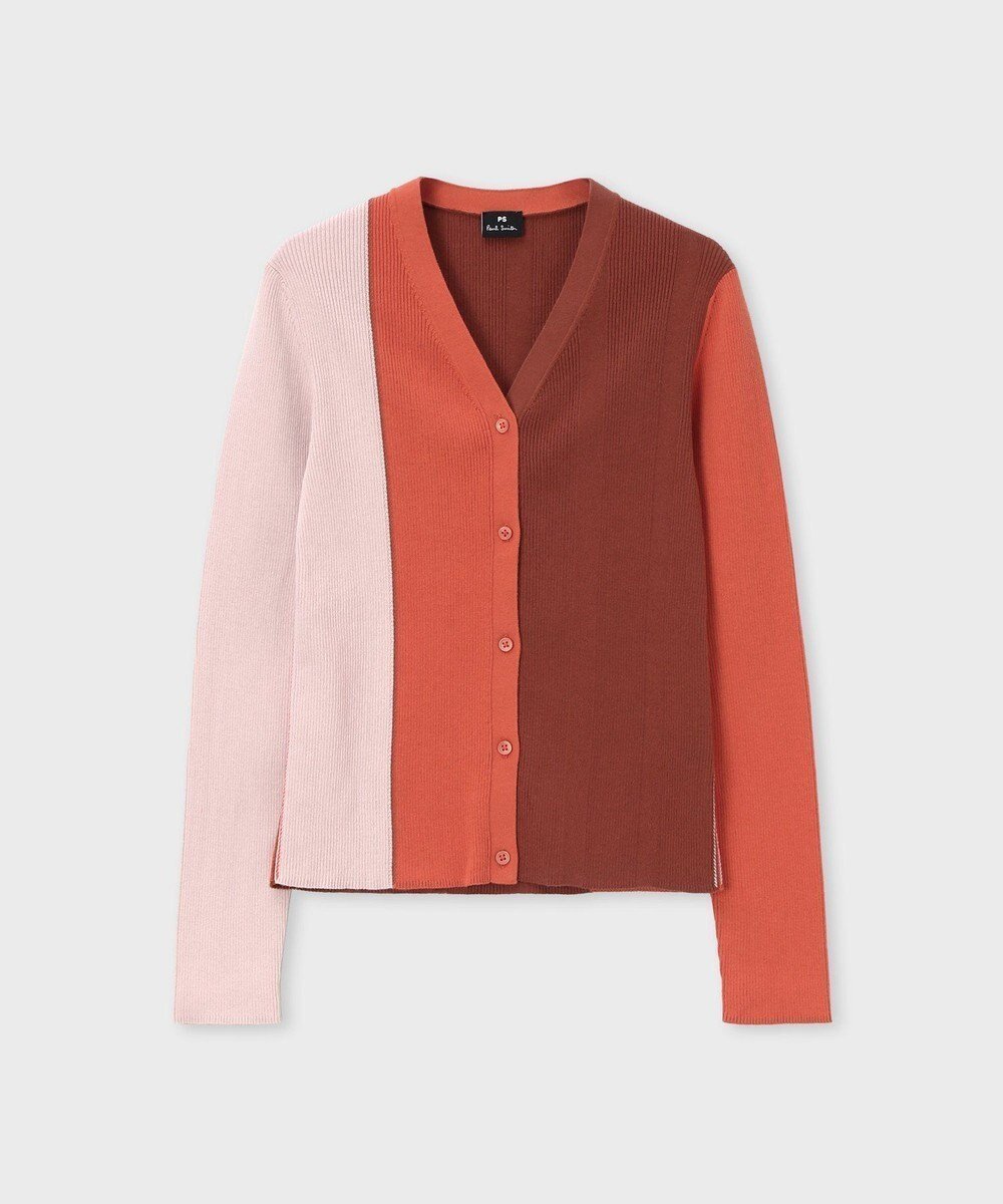【ポール スミス/Paul Smith】のカラーブロックトリム カーディガン インテリア・キッズ・メンズ・レディースファッション・服の通販 founy(ファニー) 　ファッション　Fashion　レディースファッション　Fashion for Women　トップス・カットソー　Cut & Sew Tops　カーディガン・羽織り　Layered Style Cardigans　インナー　Innerwear　カーディガン　Cardigan, Knitwear　シンプル　Simple, Minimal　ジャケット　Jacket, Outerwear　スマート　Smart, Elegant　デニム　Denim, Jeans Material　ブロック　Block, Solid Block Pattern　ワーク　Workwear, Utility Style　エレガント 上品　Elegant　夏　Summer　S/S・春夏　SS, Spring/Summer, Warm Season　A/W・秋冬　Autumn/Winter　ライトピンク|ID: prp329100004870024 ipo3291000000036295961