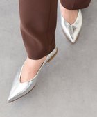 【インター ショシュール/INTER-CHAUSSURES】の【INTER-CHAUSSURES】ポインテッドトウサケットバレエシューズ 人気、トレンドファッション・服の通販 founy(ファニー) ファッション Fashion レディースファッション Fashion for Women シンプル Simple, Minimal 人気 Popular, Best Seller thumbnail シルバー|ID: prp329100004870050 ipo3291000000036296022