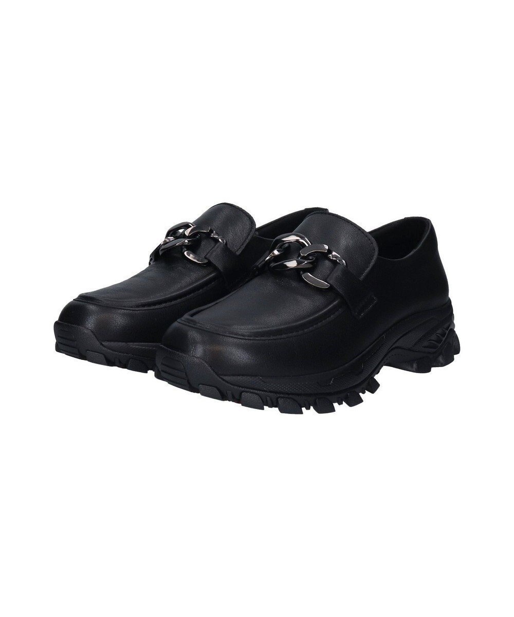 【ブリジット バーキン/Bridget Birkin】の【VINCULUM】防滑メタルチェーンローファー インテリア・キッズ・メンズ・レディースファッション・服の通販 founy(ファニー) ファッション Fashion レディースファッション Fashion for Women ガラス Glass, Glassware クッション Cushion, Throw Pillow スニーカー Sneakers, Trainers ビジネス 仕事 通勤 Business / Work / Commuting エレガント 上品 Elegant ブラック|ID: prp329100004870053 ipo3291000000036296032