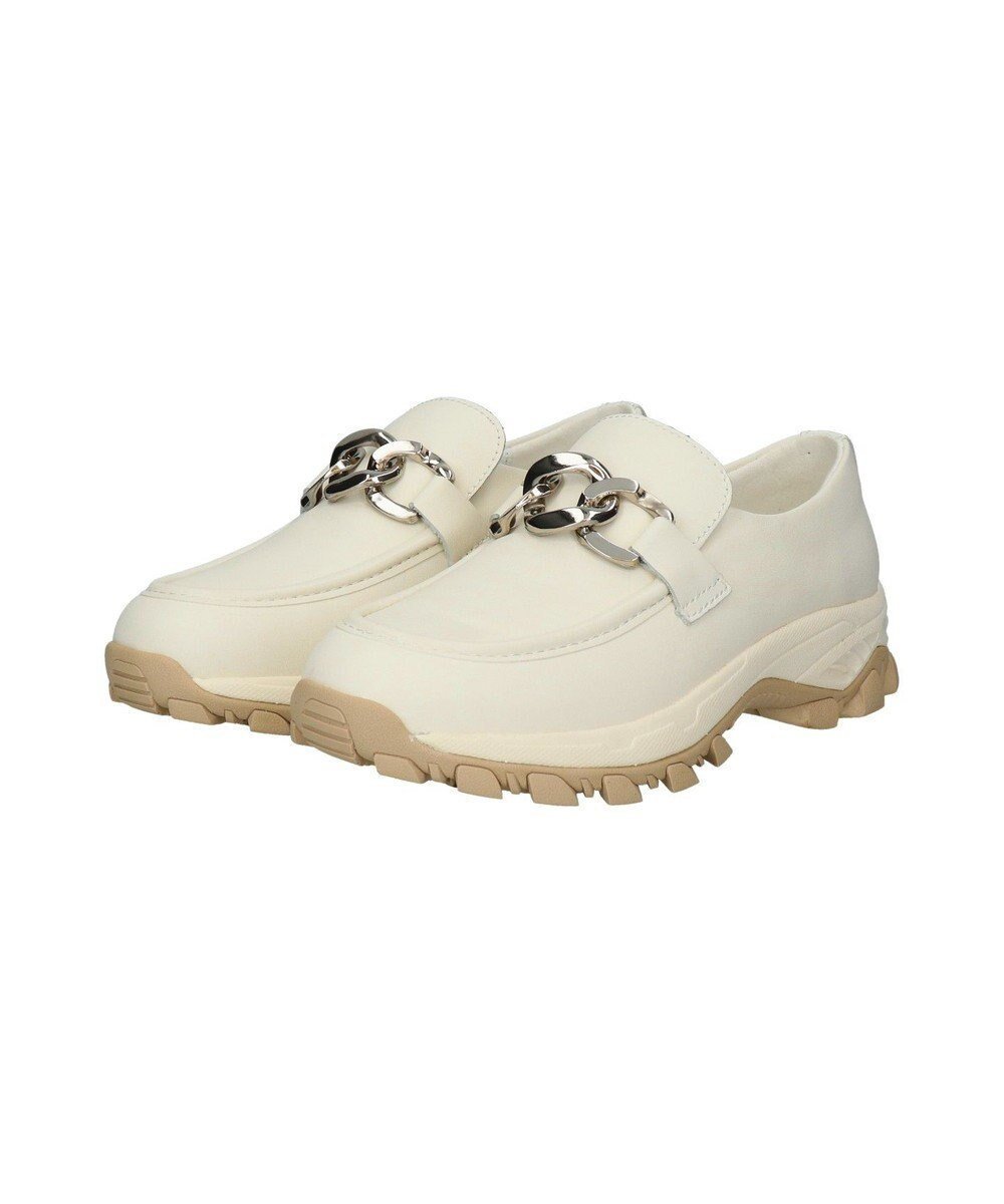 【ブリジット バーキン/Bridget Birkin】の【VINCULUM】防滑メタルチェーンローファー インテリア・キッズ・メンズ・レディースファッション・服の通販 founy(ファニー) ファッション Fashion レディースファッション Fashion for Women ガラス Glass, Glassware クッション Cushion, Throw Pillow スニーカー Sneakers, Trainers ビジネス 仕事 通勤 Business / Work / Commuting エレガント 上品 Elegant アイボリー|ID: prp329100004870053 ipo3291000000036296033