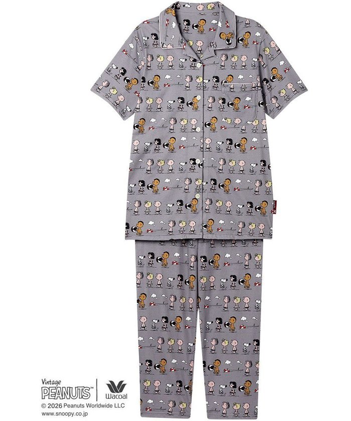 【ワコール/WACOAL】のPEANUTS パジャマ 5分袖 半袖 8分丈 綿100%(本体) スヌーピー レディース FDT167 /ワコール インテリア・キッズ・メンズ・レディースファッション・服の通販 founy(ファニー) https://founy.com/ ファッション Fashion レディースファッション Fashion for Women トップス・カットソー Cut & Sew Tops お家時間・ステイホーム Stay Home / At Home パジャマ Pajamas, Sleepwear ボトム Bottoms, Lower Wear 半袖 Short Sleeve, Half Sleeve 夏 Summer |ID: prp329100004870062 ipo3291000000036296059