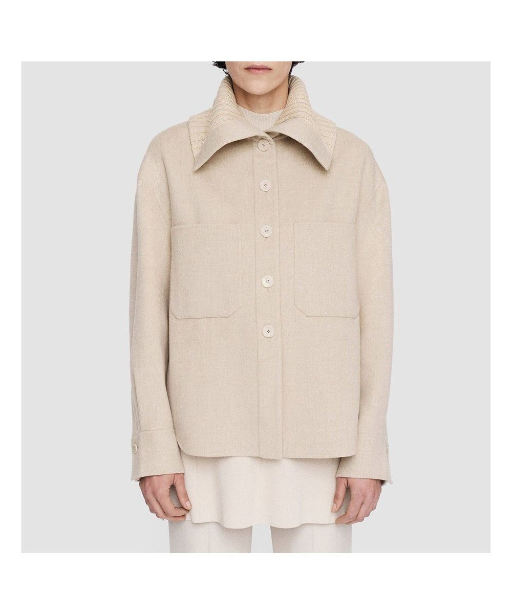 【ジョゼフ/JOSEPH】のライトダブルフェイス シャツジャケット インテリア・キッズ・メンズ・レディースファッション・服の通販 founy(ファニー) 　ファッション　Fashion　レディースファッション　Fashion for Women　アウター　Coat / Outerwear Collection　レディースジャケット・軽アウター　Jackets　ブルゾンジャケット・スポーティアウター　Blouson Jackets　シルク　Silk, 100% Silk　ジャケット　Jacket, Outerwear　ダブル　Double, Double-Breasted　パッチ　Patch, Appliqué　フェイス　Face, Facial Design　ブルゾン　Blouson, Bomber Jacket　ポケット　Pocket, Pocket Detail　A/W・秋冬　Autumn/Winter　軽量　Lightweight, Ultra Light　Oat Melange|ID: prp329100004870069 ipo3291000000036296090