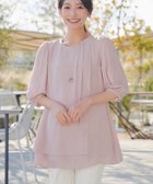 【ティアクラッセ/Tiaclasse】のラップ風ジョーゼットチュニック ピンク|ID: prp329100004870075 ipo3291000000036296111