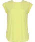 【シーダブリューエックス/CW-X】の【WOMEN】 CW-X Tシャツ 梨地素材 薄手 シアー感 スポーツウェア ノースリーブ レディース DLY123 /ワコール 人気、トレンドファッション・服の通販 founy(ファニー) ファッション Fashion レディースファッション Fashion for Women トップス・カットソー Cut & Sew Tops キャミソール&ノースリーブ Camisoles & Sleeveless Tops シャツ・ブラウス・オフィスカジュアル Elegant Blouses & Button-Ups ロングTシャツ・Tシャツ Longline T-Shirts & Tees スポーツウェア Functional & Stylish Sportswear スポーツ トップス Athletic Tops / Workout Tops / Training Shirts シアー Sheer, See-Through スポーツ Sports, Activewear スリット Slit, Slit Detail ノースリーブ Sleeveless, No-Sleeve thumbnail イエロー|ID: prp329100004870077 ipo3291000000036296121