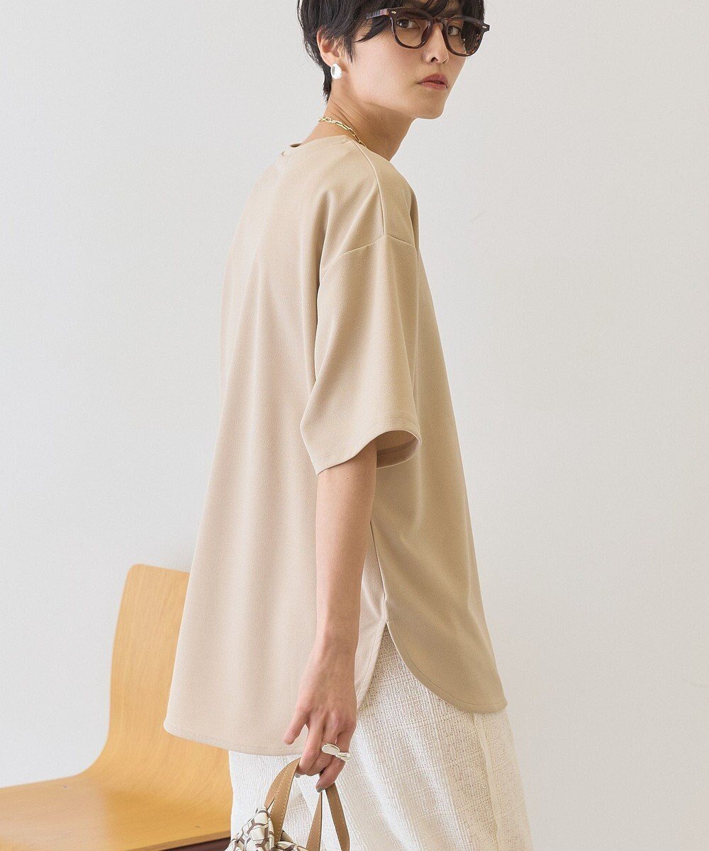 【アメリカンホリック/AMERICAN HOLIC】の【先行予約】ジョーゼットプルオーバー【WEB限定カラー有り】 インテリア・キッズ・メンズ・レディースファッション・服の通販 founy(ファニー) 　ファッション　Fashion　レディースファッション　Fashion for Women　トップス・カットソー　Cut & Sew Tops　シャツ・ブラウス・オフィスカジュアル　Elegant Blouses & Button-Ups　ロングTシャツ・Tシャツ　Longline T-Shirts & Tees　カジュアルプルオーバー・ニットトップス　Pullovers & Knit Tops / Casual Pullovers　カットソー・ベーシックTシャツ　Cut-and-Sewn Tops / Stretch Tees & Basics　アメリカン　American Style　春　Spring　カットソー　Cut and Sewn Top　シンプル　Simple, Minimal　ジョーゼット　Georgette, Semi-Sheer Fabric　スタイリッシュ　Stylish, Fashionable　ドレープ　Drape, Draping Fabric　ポケット　Pocket, Pocket Detail　ラウンド　Round, Round Neck　S/S・春夏　SS, Spring/Summer, Warm Season　夏　Summer　エレガント 上品　Elegant　Gray Beige|ID: prp329100004870082 ipo3291000000036296138