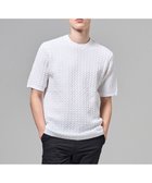 【ジョゼフ オム/JOSEPH HOMME / MEN】のドライコットンリンクス 半袖クルーネックニット ホワイト系|ID: prp329100004870186 ipo3291000000036298774