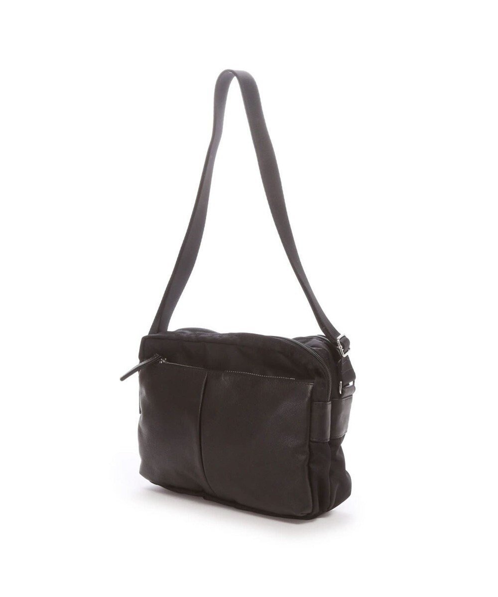 【イザック/Y'SACCS】のナイロン×牛革コンビシリーズ ショルダー インテリア・キッズ・メンズ・レディースファッション・服の通販 founy(ファニー) 　ファッション　Fashion　レディースファッション　Fashion for Women　コンビ　Combo, Combination Style　ショルダー　Shoulder, Shoulder Strap　シンプル　Simple, Minimal　スタイリッシュ　Stylish, Fashionable　ポケット　Pocket, Pocket Detail　ブラック|ID: prp329100004870193 ipo3291000000036298814