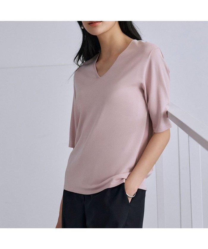 【アイシービー/iCB】の【洗える】シンセティックハイゲージ 半袖ニット インテリア・キッズ・メンズ・レディースファッション・服の通販 founy(ファニー) https://founy.com/ ファッション Fashion レディースファッション Fashion for Women トップス・カットソー Cut & Sew Tops ニット Knit Tops & Sweaters アンサンブル Ensemble Set インナー Innerwear 春 Spring 洗える Machine Washable カーディガン Cardigan, Knitwear シンプル Simple, Minimal ジャケット Jacket, Outerwear ストレート Straight, Straight Cut スリーブ Sleeve, Long Sleeve / Short Sleeve セーター Sweater, Knitwear ベーシック Basic, Essential 半袖 Short Sleeve, Half Sleeve ロング Long, Long-Length S/S・春夏 SS, Spring/Summer, Warm Season おすすめ Recommended / Our Picks 夏 Summer エレガント 上品 Elegant 2025年 2025 2025春夏・S/S Spring/Summer 2025 SS25 |ID: prp329100004870194 ipo3291000000036298816