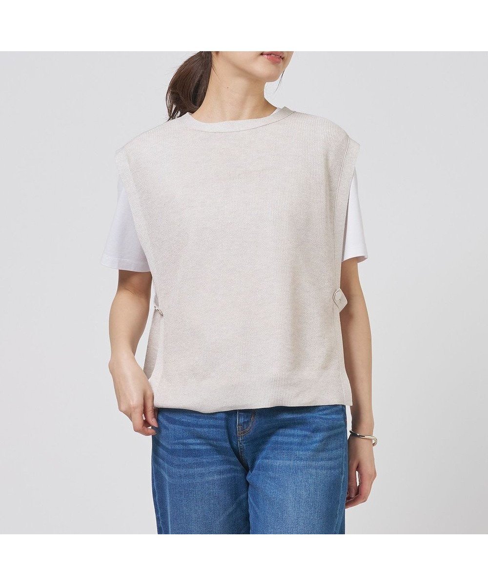 【ジェイ プレス/J.PRESS】のVis/Pe スパーク ニット ベスト インテリア・キッズ・メンズ・レディースファッション・服の通販 founy(ファニー) 　ファッション　Fashion　レディースファッション　Fashion for Women　アウター　Coat / Outerwear Collection　トップス・カットソー　Cut & Sew Tops　ニット　Knit Tops & Sweaters　ベスト&ジレ / 重ね着スタイル　Vests & Gilets　春　Spring　畦　Ribbed Knit　シンプル　Simple, Minimal　ドレープ　Drape, Draping Fabric　ベスト　Vest, Waistcoat　モダン　Modern, Contemporary　S/S・春夏　SS, Spring/Summer, Warm Season　夏　Summer　エレガント 上品　Elegant　ナチュラル系|ID: prp329100004870203 ipo3291000000036298881