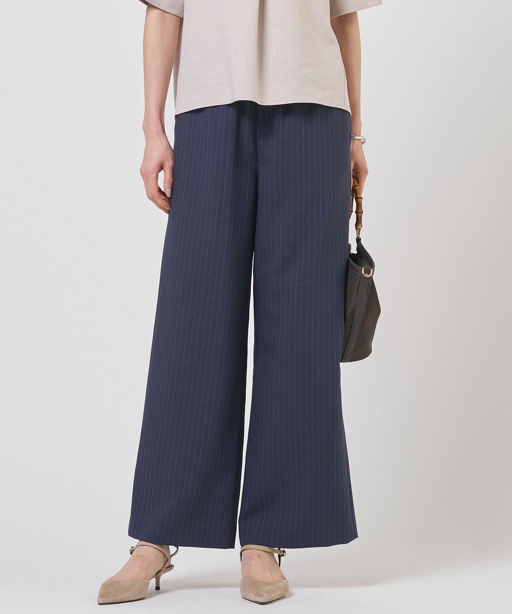 【ジェイ プレス/J.PRESS】のペンシル SLUB STRIPE ワイド イージー パンツ インテリア・キッズ・メンズ・レディースファッション・服の通販 founy(ファニー) 　ファッション　Fashion　レディースファッション　Fashion for Women　パンツ　Pants & Trousers　オックス　Oxford Fabric　春　Spring　カットソー　Cut and Sewn Top　キュプラ　Cupro, Eco Fabric　ジャケット　Jacket, Outerwear　ストライプ　Stripe, Striped Pattern　ストレッチ　Stretch, Stretchy Fabric　ペンシル　Pencil, Pencil Skirt　メランジ　Melange, Mixed Yarn　リラックス　Relax, Relaxed Fit　ワイド　Wide, Wide Fit　S/S・春夏　SS, Spring/Summer, Warm Season　夏　Summer　エレガント 上品　Elegant　ネイビーストライプ系|ID: prp329100004870204 ipo3291000000036298886
