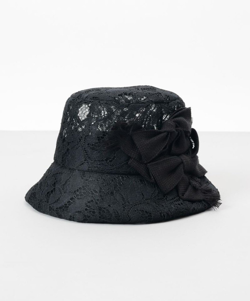 【アウロラ/AURORA】の【 LANVIN en Bleu (ランバン オン ブルー)】リボンレースクロッシェハット インテリア・キッズ・メンズ・レディースファッション・服の通販 founy(ファニー) 　ファッション　Fashion　レディースファッション　Fashion for Women　キャップ&ハット　Hats & Caps　トレンド　Trend, Trending Now　リボン　Ribbon, Bow　レース　Lace, Lace Fabric　帽子　Hat, Headwear　抗菌　Antibacterial, Bacteria-Resistant　ブラック|ID: prp329100004870205 ipo3291000000036298890