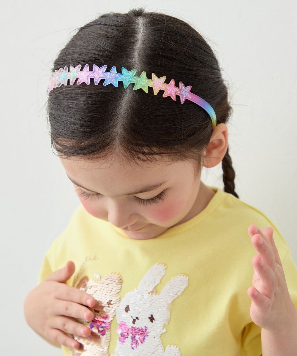 【エニィ/ANY / KIDS】のキラキラレインボーカチューシャ インテリア・キッズ・メンズ・レディースファッション・服の通販 founy(ファニー) 　ファッション　Fashion　キッズファッション　Fashion for Kids　アクセサリー　Fashion Accessories　春　Spring　スマホ　Smartphone, Mobile Device　ヘアアクセ　Hair Accessory, Hair Clip　S/S・春夏　SS, Spring/Summer, Warm Season　プチプライス・低価格　Affordable / Budget Price　おすすめ　Recommended / Our Picks　夏　Summer　ギフト プレゼント　Gift / Present　星×レインボー|ID: prp329100004870210 ipo3291000000036298916