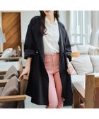 【ティアクラッセ/Tiaclasse】のパフスリーブ着流しコート チャコールグレー|ID: prp329100004870218 ipo3291000000036298951