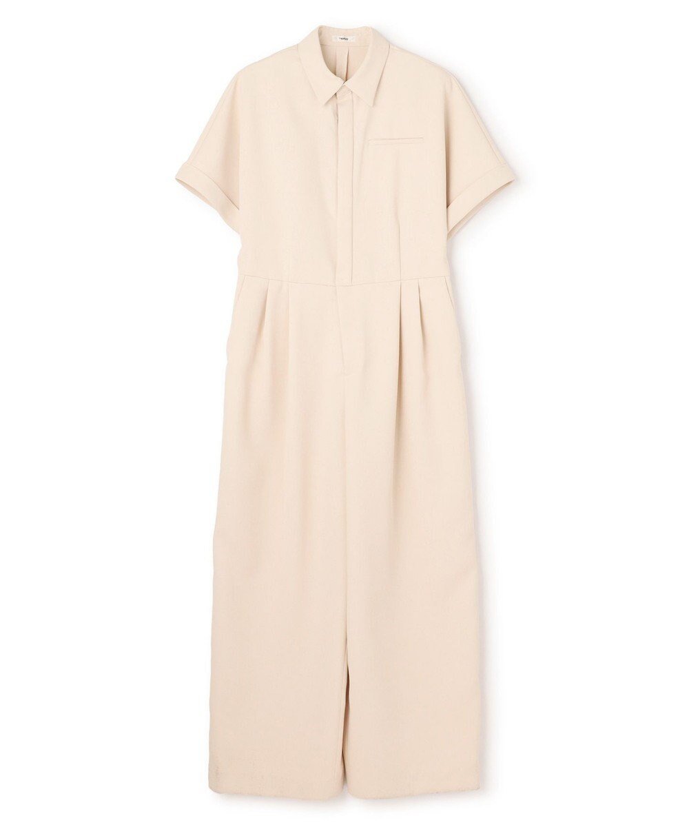 【ネイヴ/NAVE】の【ReNAVE・セットアップ可/洗える/撥水加工】ホロウツイル ジャンプスーツ インテリア・キッズ・メンズ・レディースファッション・服の通販 founy(ファニー) 　ファッション　Fashion　レディースファッション　Fashion for Women　ワンピース　Dresses　オールインワン・ワンピース　Dresses and Jumpsuits　サロペット&オールインワン　Dungarees & Jumpsuit Styles　春　Spring　洗える　Machine Washable　ショート　Short, Short Length　スリーブ　Sleeve, Long Sleeve / Short Sleeve　スーツ　Suit, Formalwear　セットアップ　Set-Up, Coordinated Outfit　ツイル　Twist, Twisted Detail　ブルゾン　Blouson, Bomber Jacket　リラックス　Relax, Relaxed Fit　ワイド　Wide, Wide Fit　S/S・春夏　SS, Spring/Summer, Warm Season　夏　Summer　ベージュ系|ID: prp329100004870225 ipo3291000000036298970