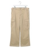 【ジェイプレスヨークストリート/J.PRESS YORK STREET】の【UNISEX】サテンストレッチ イージーカーゴパンツ ベージュ系|ID: prp329100004870226 ipo3291000000036298974