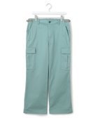 【ジェイプレスヨークストリート/J.PRESS YORK STREET】の【UNISEX】サテンストレッチ イージーカーゴパンツ ライトグリーン系|ID: prp329100004870226 ipo3291000000036298975