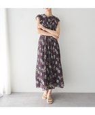 【イェッカ ヴェッカ/YECCA VECCA】のフラワー柄フリルプリーツワンピース 人気、トレンドファッション・服の通販 founy(ファニー) ファッション Fashion レディースファッション Fashion for Women ワンピース Dresses シフォン Chiffon, Lightweight Fabric シャーリング Shirring, Ruched フィット Fit, Slim Fit フラワー Flower, Floral フリル Frill, Ruffle プリーツ Pleats, Pleated ポケット Pocket, Pocket Detail ロング Long, Long-Length エレガント 上品 Elegant 夏 Summer 春 Spring S/S・春夏 SS, Spring/Summer, Warm Season thumbnail Brown|ID: prp329100004870250 ipo3291000000036299061